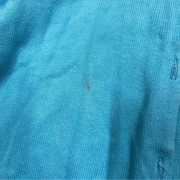 Lilly Pulitzer Womens XS Blue Aqua button down‎ cardigan White Labell Preowned - Picture 5 of 7
